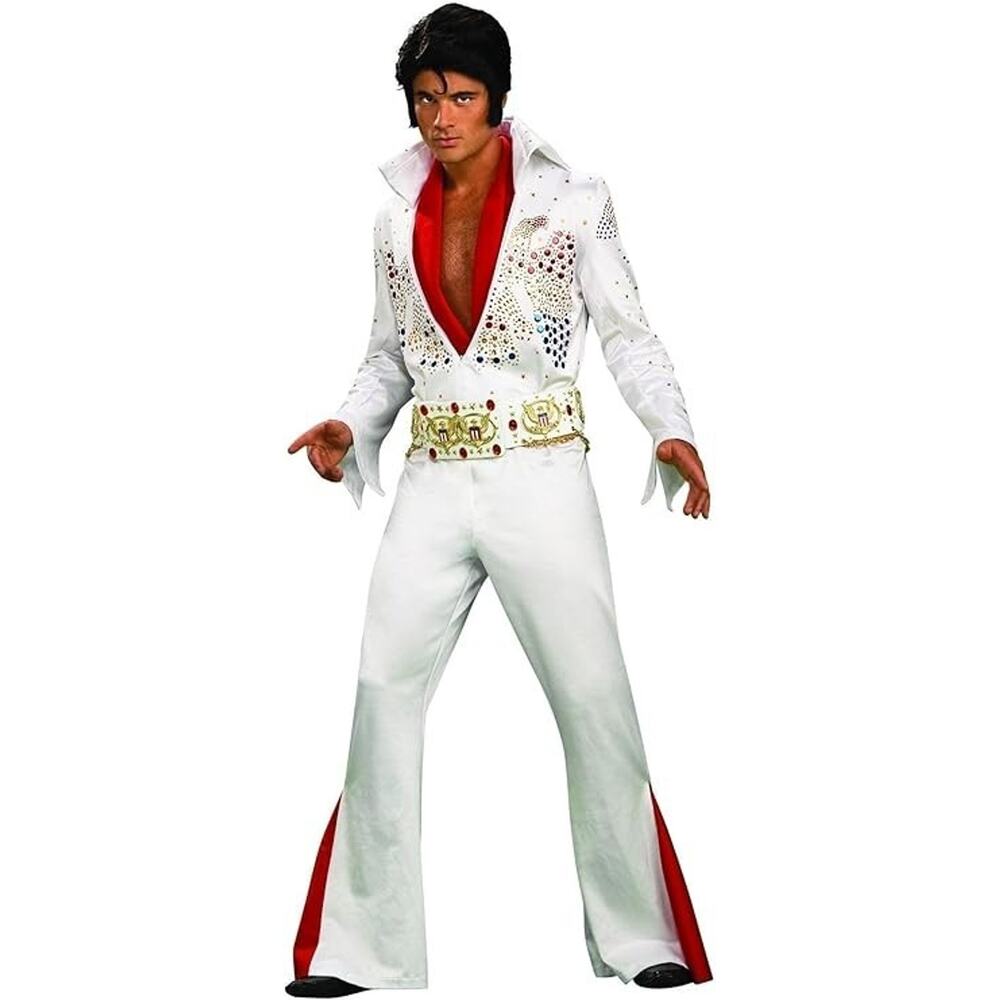 Elvis Presley Grand Heritage Men's White Jumpsuit Costume X-Large NEW